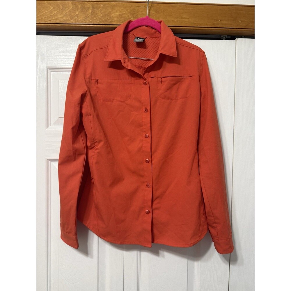 REI Women’s Long Sleeve Hiking Shirt – Size Medium – Orange